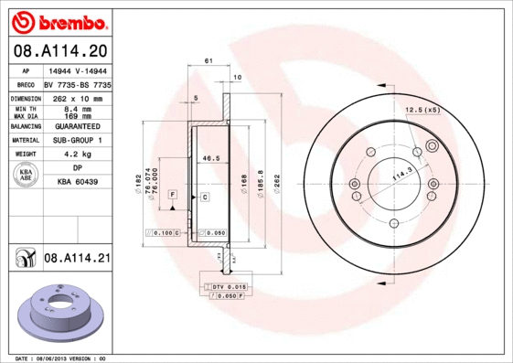 Brake Disc (08.A114.20)