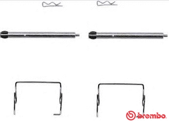 Accessory Kit, disc brake pad (A 02 302)