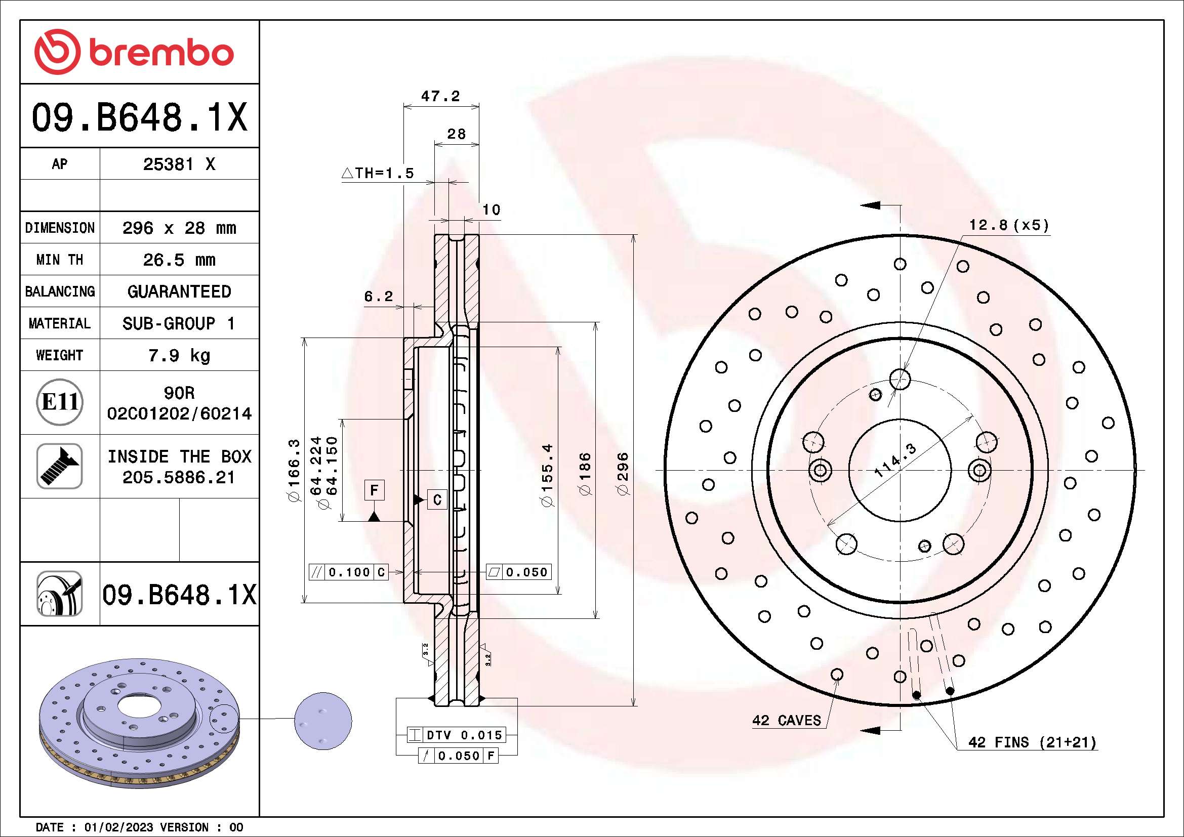 Brake Disc (09.B648.1X)