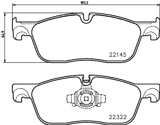 Brake Pad Set, disc brake (P 36 035)