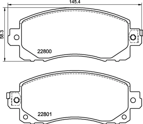 Brake Pad Set, disc brake (P 78 028)