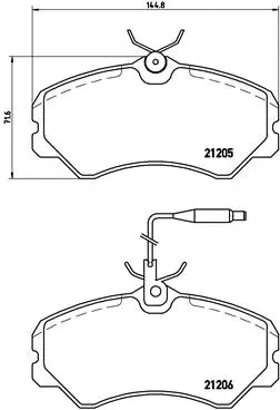 Brake Pad Set, disc brake (P 23 023)