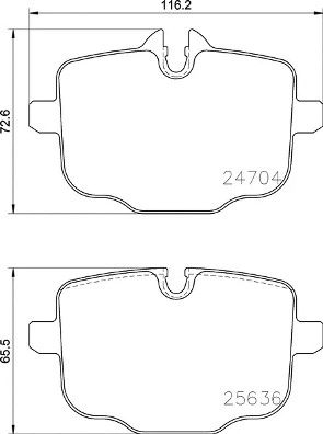 Brake Pad Set, disc brake (P 06 101)