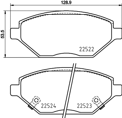 Brake Pad Set, disc brake (P 59 093)