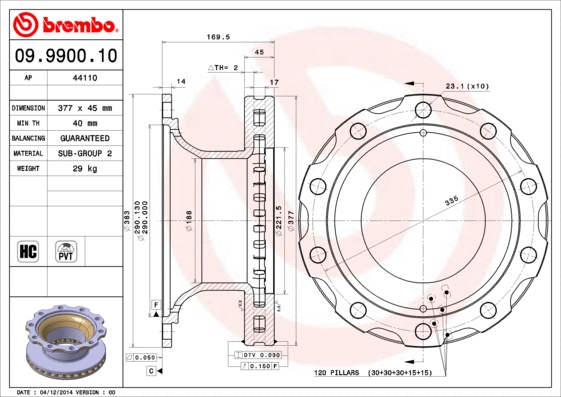 Brake Disc (09.9900.10)