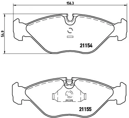 Brake Pad Set, disc brake (P 71 005)