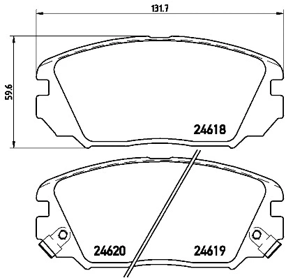 Brake Pad Set, disc brake (P30031N)