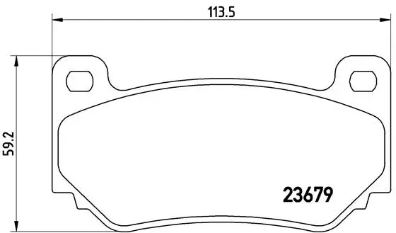 Brake Pad Set, disc brake (P 52 018)