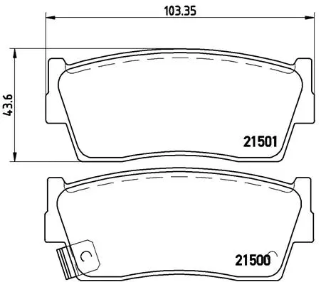 Brake Pad Set, disc brake (P 79 006)