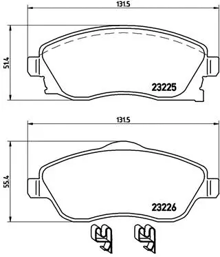 Brake Pad Set, disc brake (P 59 036)