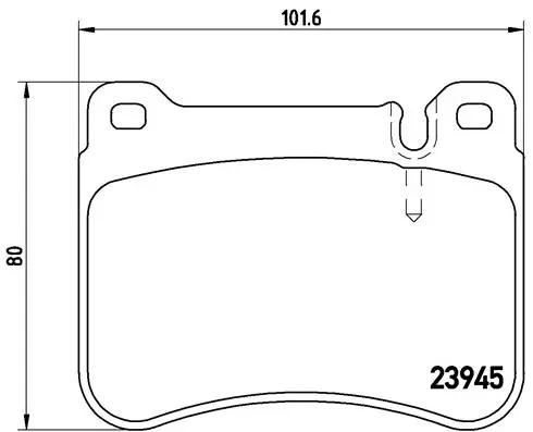 Brake Pad Set, disc brake (P 50 073)