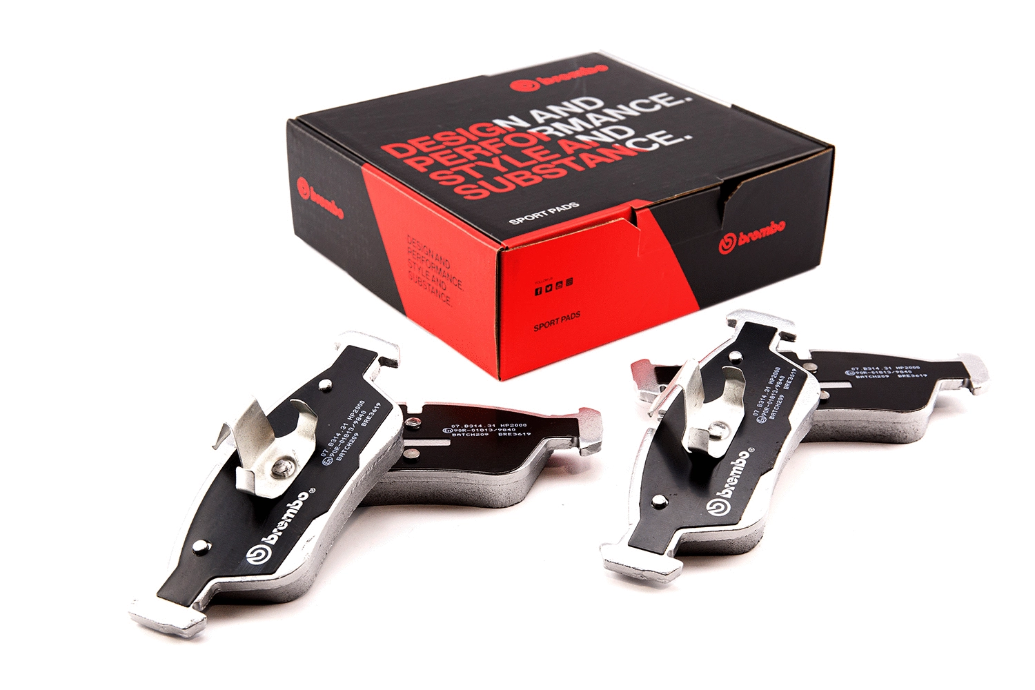 High Performance Brake Pad Set (07.B314.31)