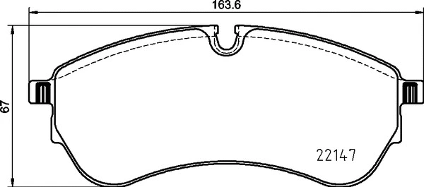Brake Pad Set, disc brake (P 85 169)