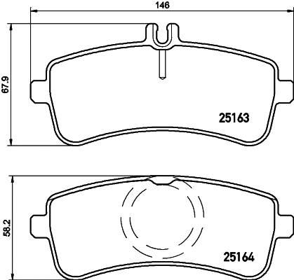 Brake Pad Set, disc brake (P50130N)