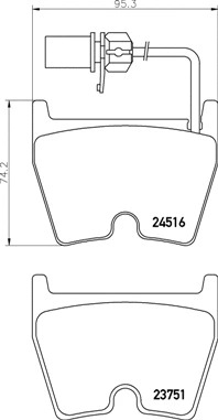 Brake Pad Set, disc brake (P 85 138)