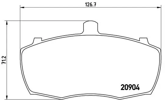 Brake Pad Set, disc brake (P 52 012)