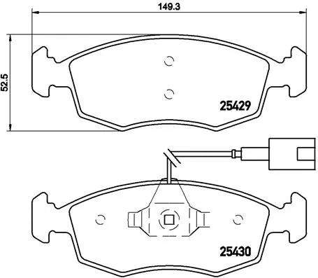 Brake Pad Set, disc brake (P 23 138)