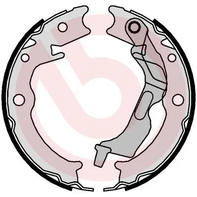 Brake Shoe Set, parking brake (S 10 520)