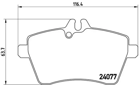 Brake Pad Set, disc brake (P 50 054)