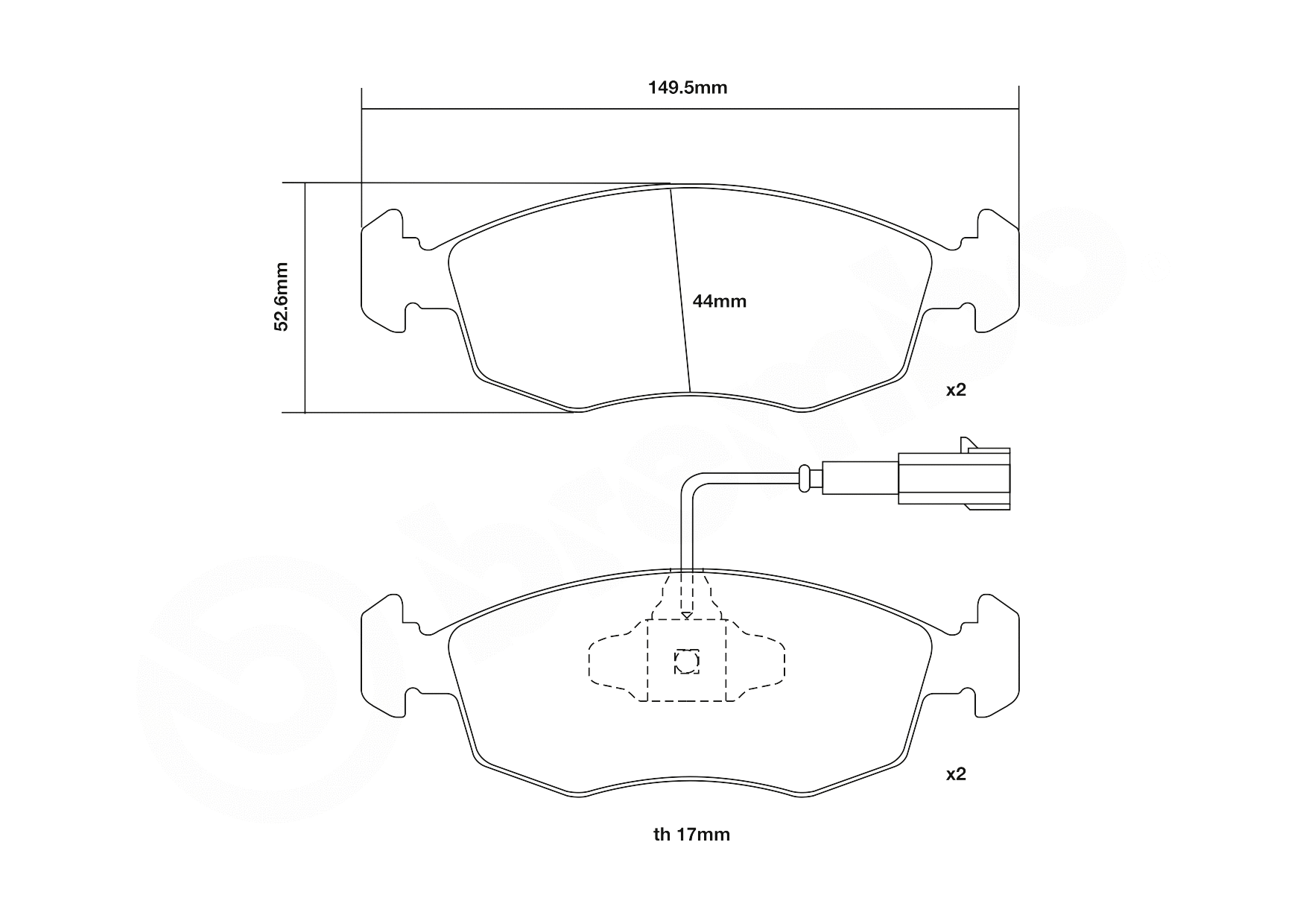 High Performance Brake Pad Set