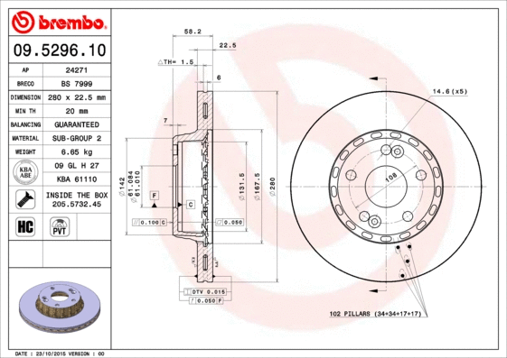 Brake Disc (09.5296.10)