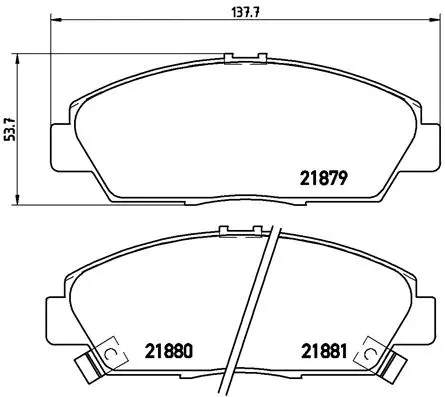 Brake Pad Set, disc brake (P 28 021)
