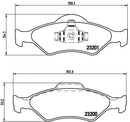 Brake Pad Set, disc brake (P 24 054)