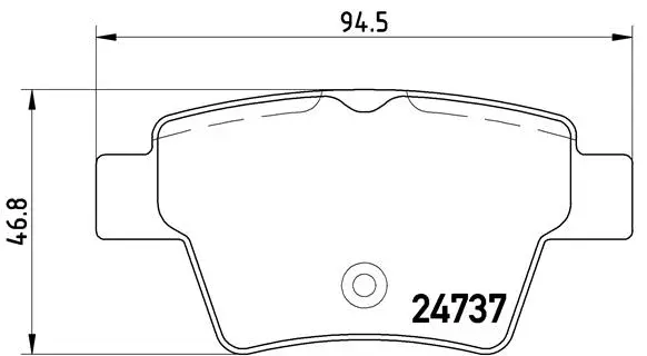 Brake Pad Set, disc brake (P 61 100)