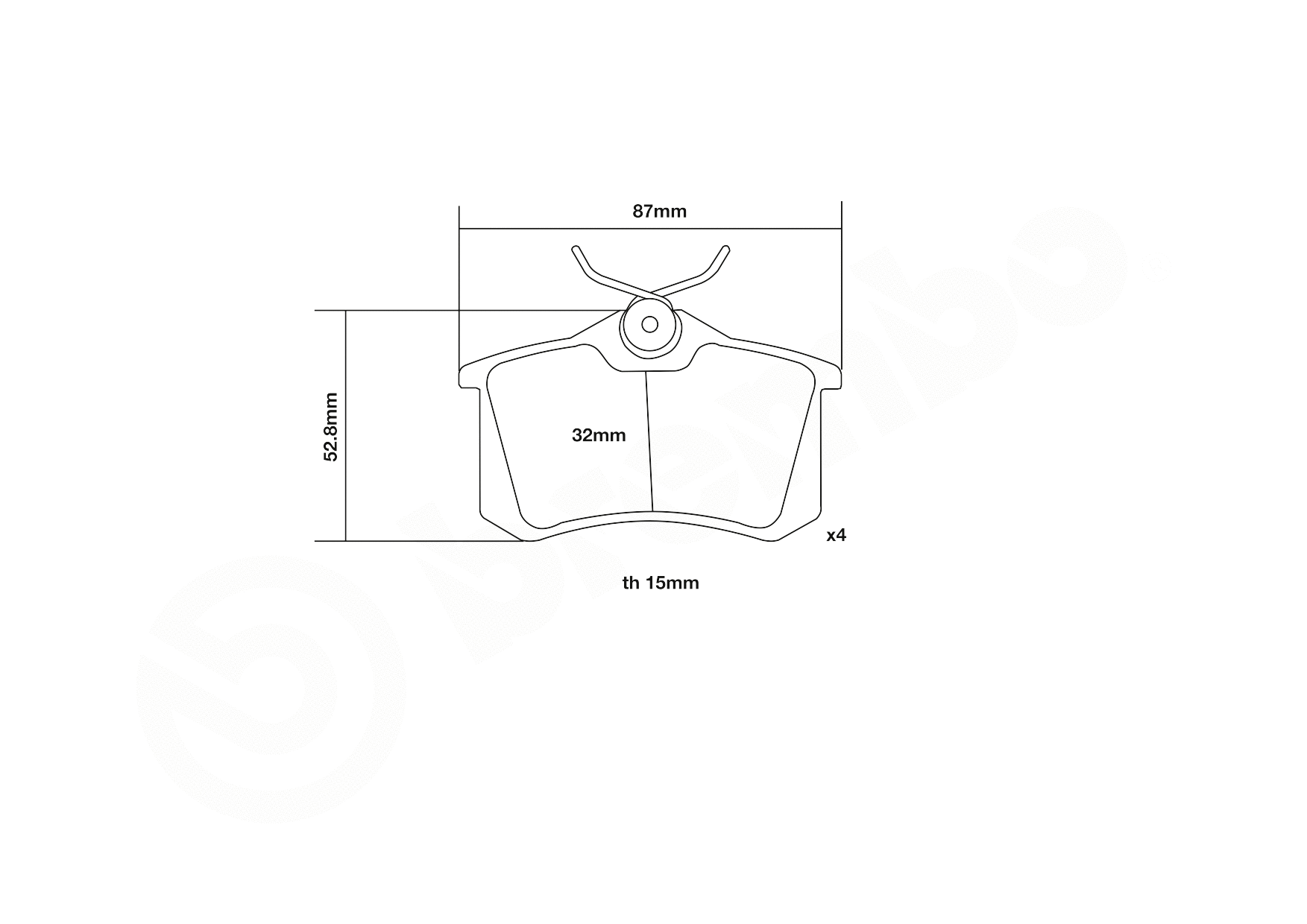 High Performance Brake Pad Set