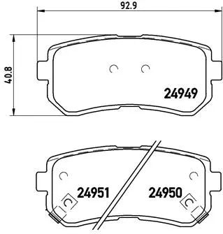 Brake Pad Set, disc brake (P 30 046)