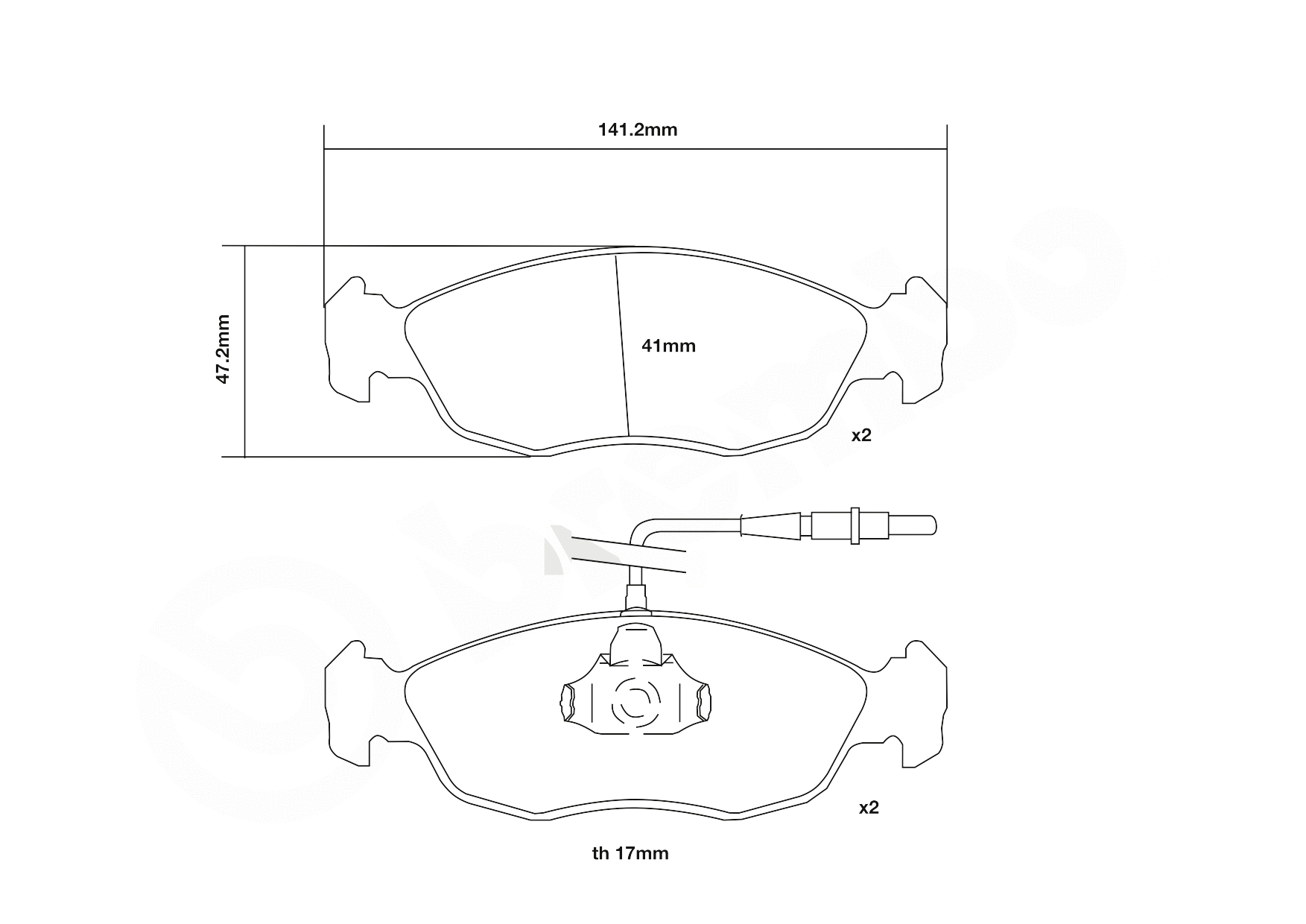 High Performance Brake Pad Set