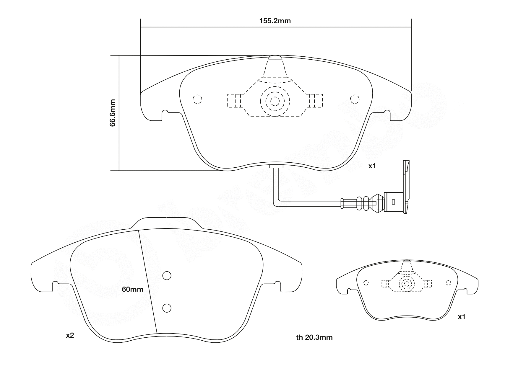 High Performance Brake Pad Set