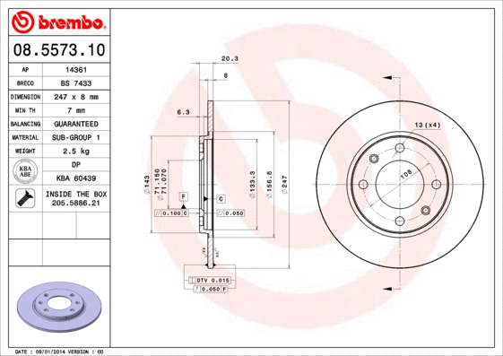 Brake Disc (08.5573.10)