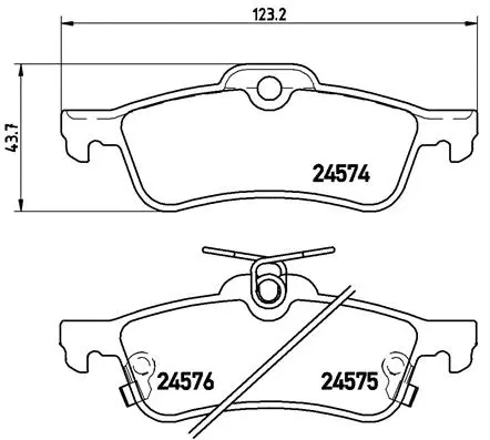 Brake Pad Set, disc brake (P 83 087)
