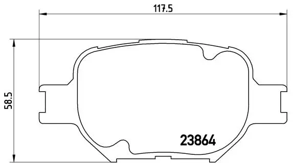 Brake Pad Set, disc brake (P 83 054)