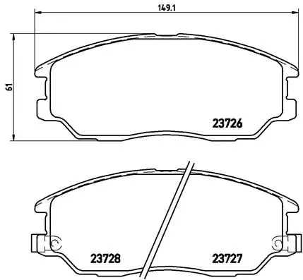 Brake Pad Set, disc brake (P 30 028)