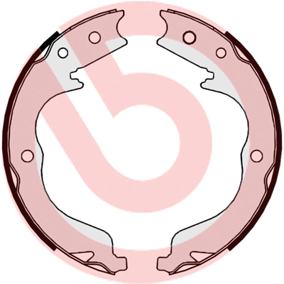 Brake Shoe Set, parking brake (S 61 542)
