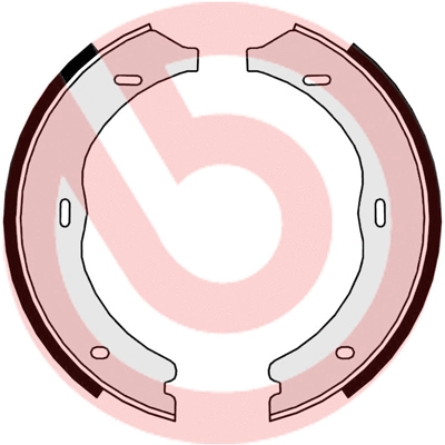 Brake Shoe Set, parking brake (S 50 524)