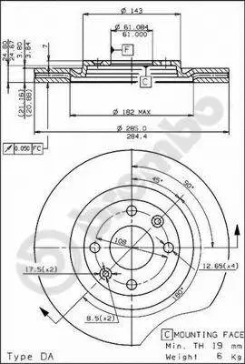 Brake Disc (09.4626.20)