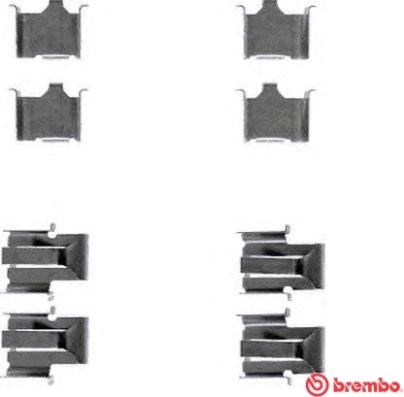 Accessory Kit, disc brake pad (A 02 285)