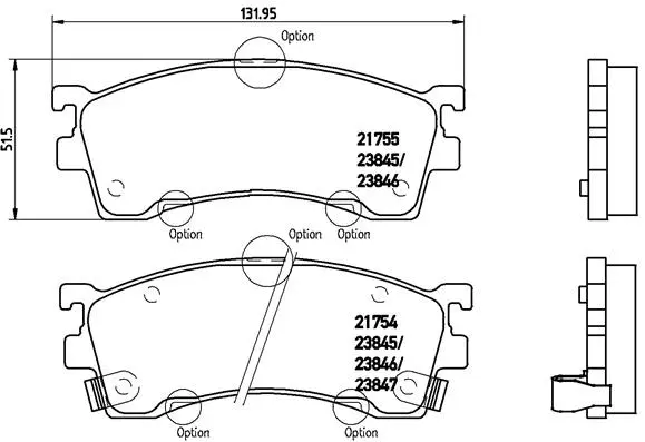 Brake Pad Set, disc brake (P 49 023)