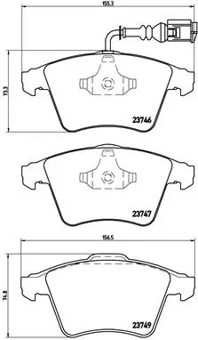 Brake Pad Set, disc brake (P 85 081)