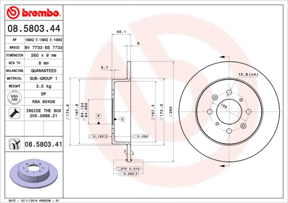 Brake Disc (08.5803.41)