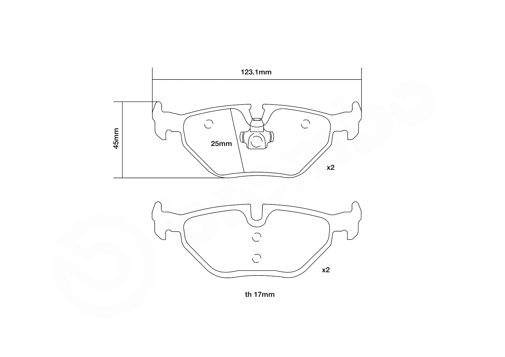 High Performance Brake Pad Set