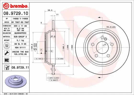Brake Disc (08.9729.10)