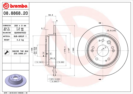 Brake Disc (08.8868.20)