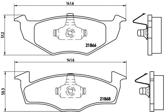 Brake Pad Set, disc brake (P 85 031)