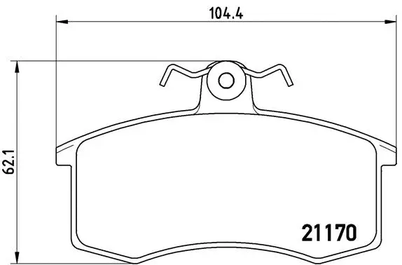 Brake Pad Set, disc brake (P 41 003)