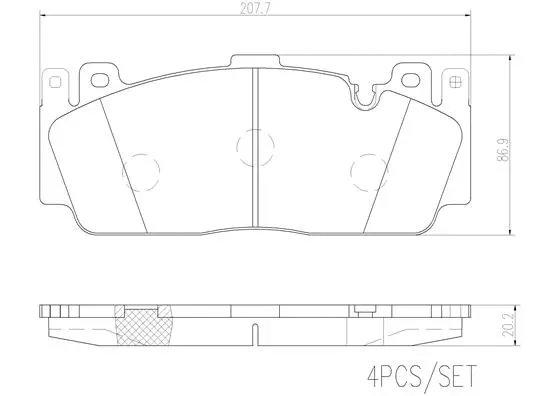 Brake Pad Set, disc brake (P06079N)