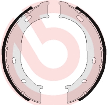 Brake Shoe Set, parking brake (S 50 511)